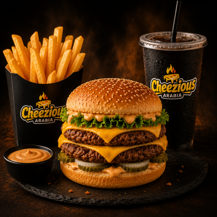 Double Patty Beef Burger Meal